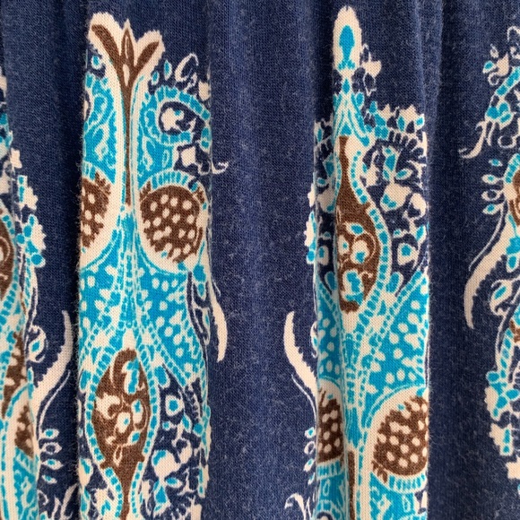 🔥5/$20🔥 Great Navy Print Jersey Skirt - Picture 7 of 8